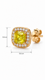 Citron Glow Studs | 925 Sterling Silver