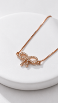 Roselle Knot Necklace | 925 Sterling Silver