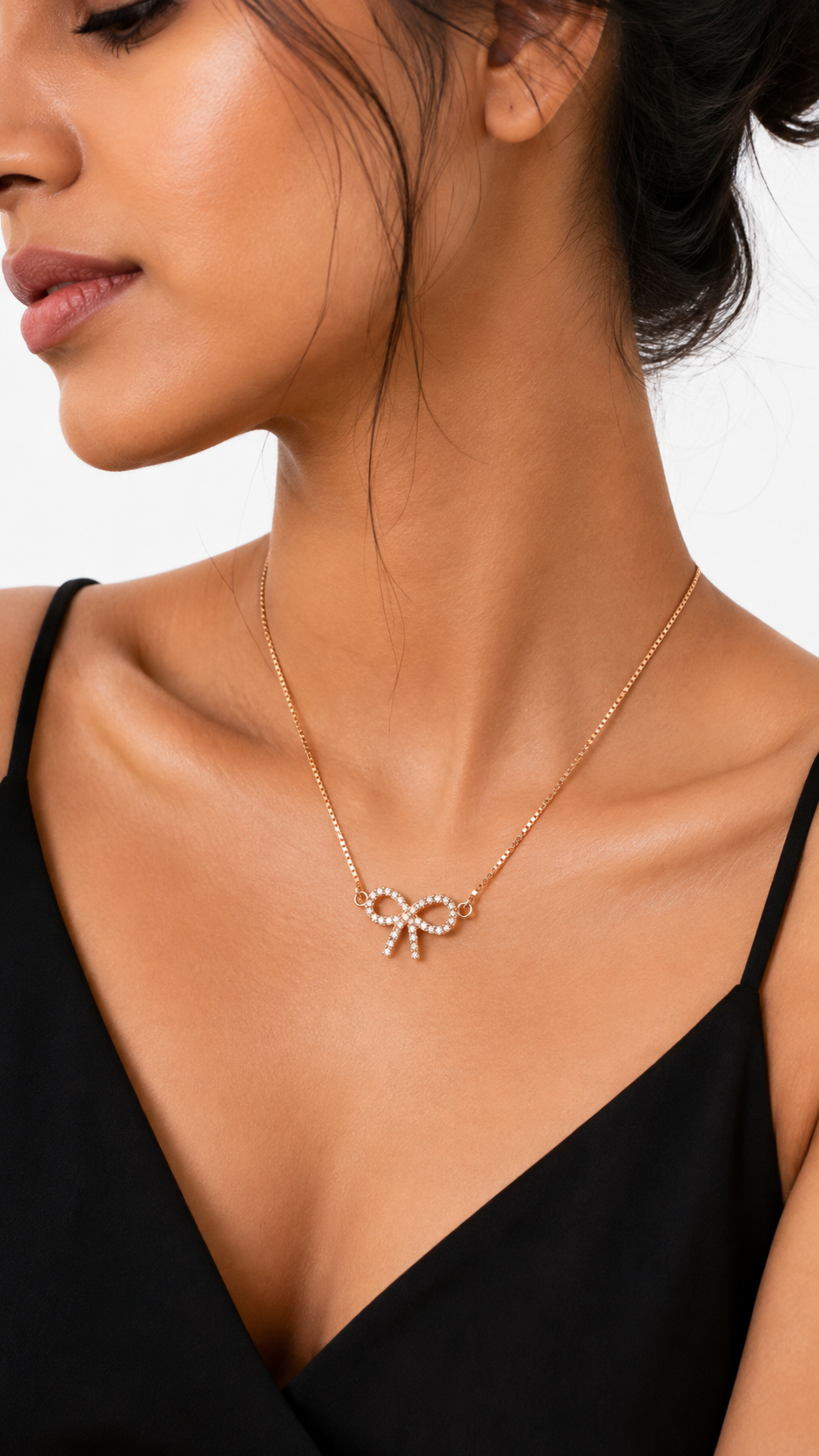 Roselle Knot Necklace | 925 Sterling Silver