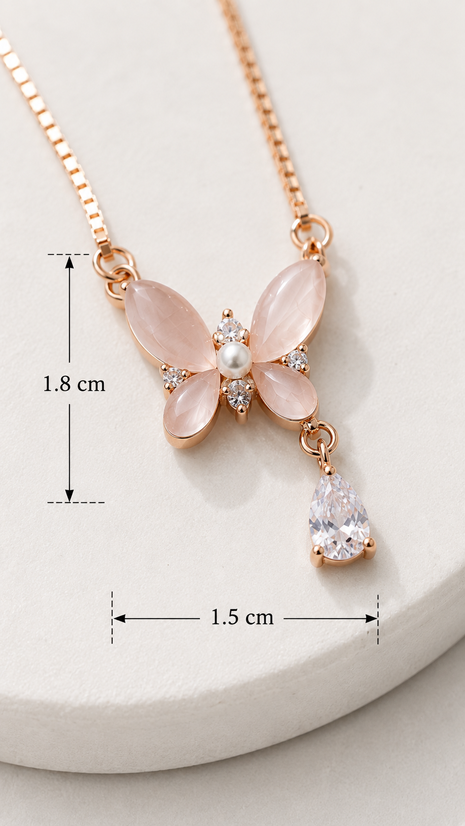 Luna Flutter Necklace | 925 Sterling Silver