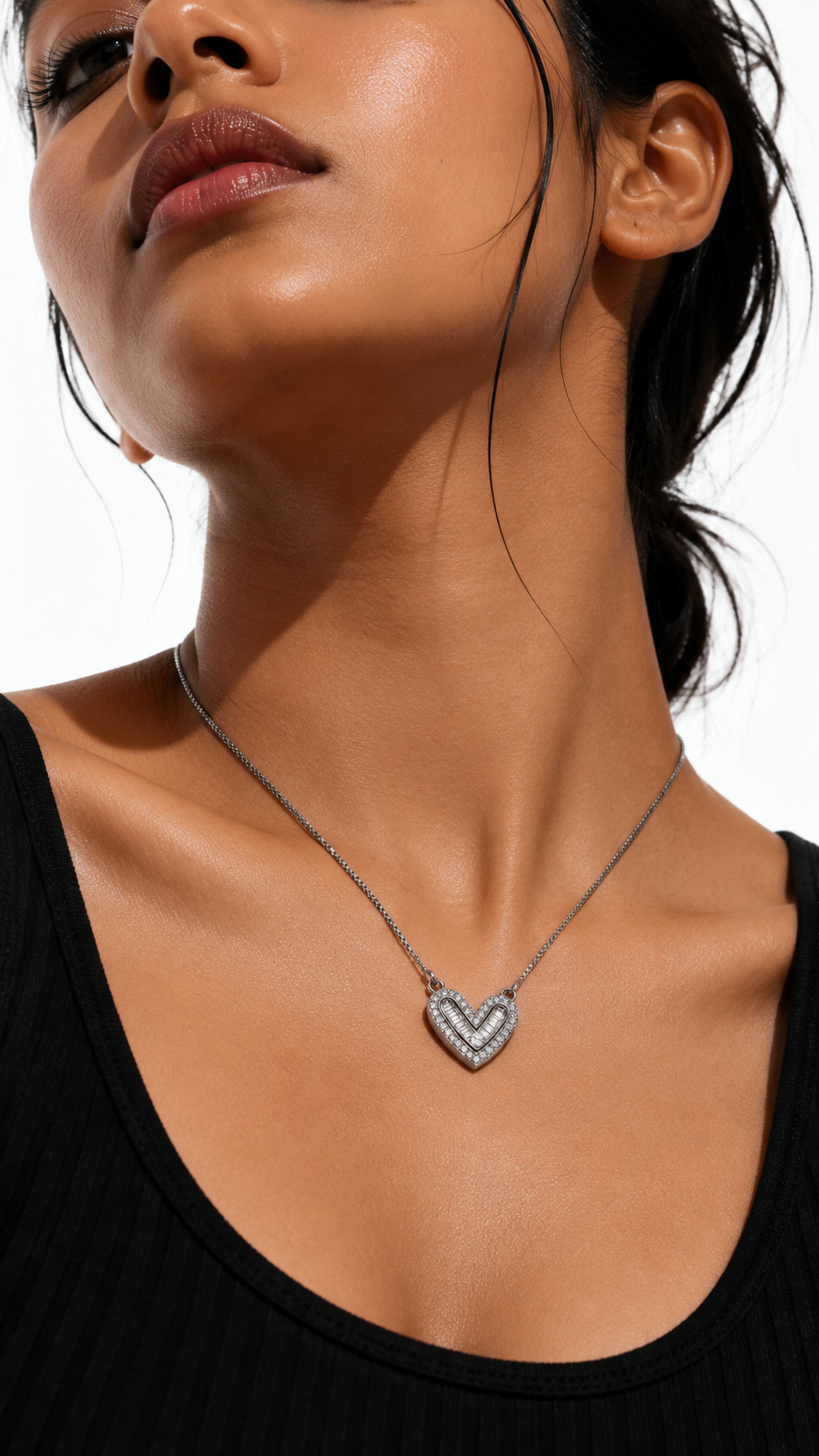 Vanta Heart Necklace | 925 Sterling Silver