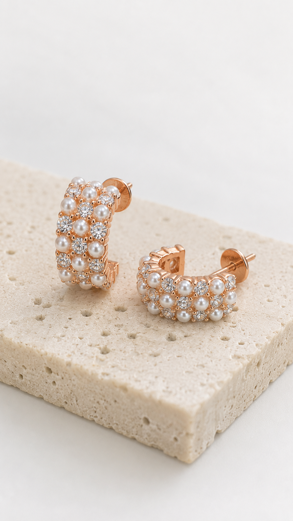 Pearl Mosaic Earrings | 925 Sterling Silver