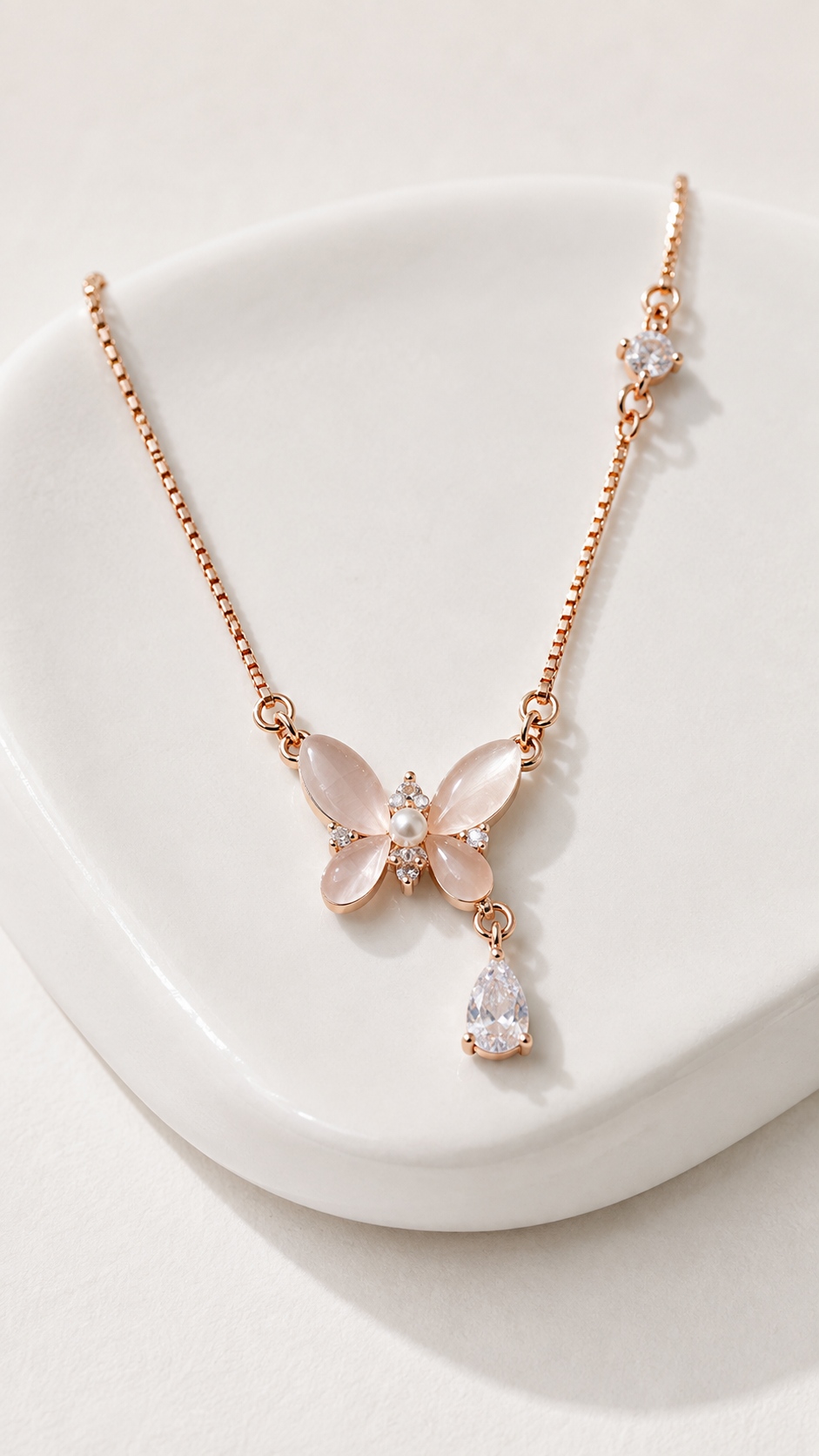 Luna Flutter Necklace | 925 Sterling Silver