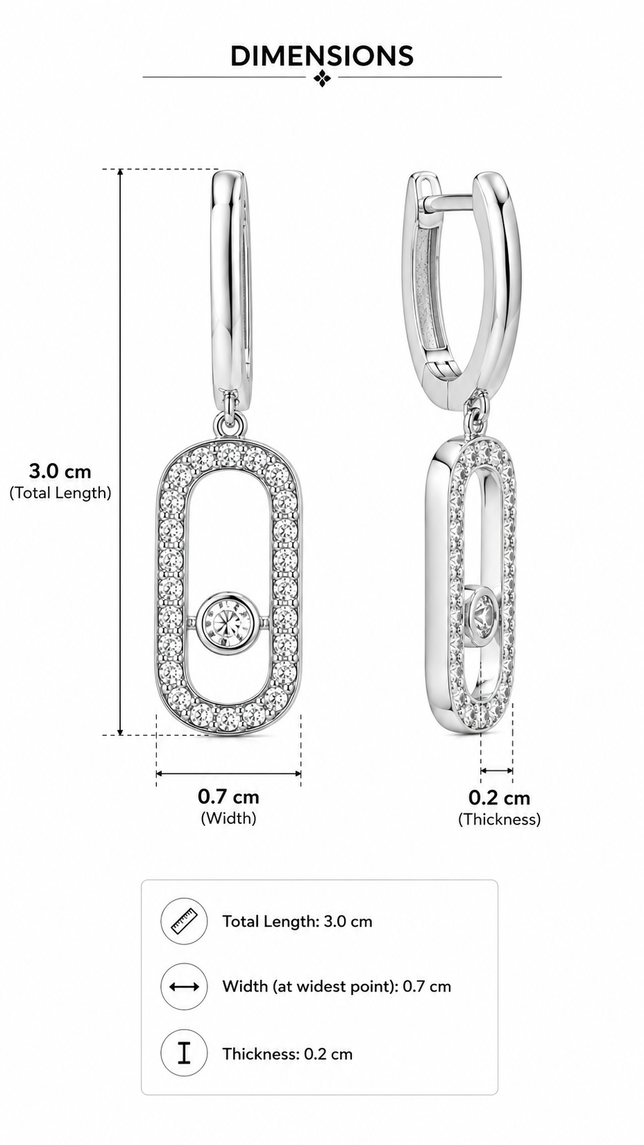 Aven Oval Earrings | 925 Sterling Silver
