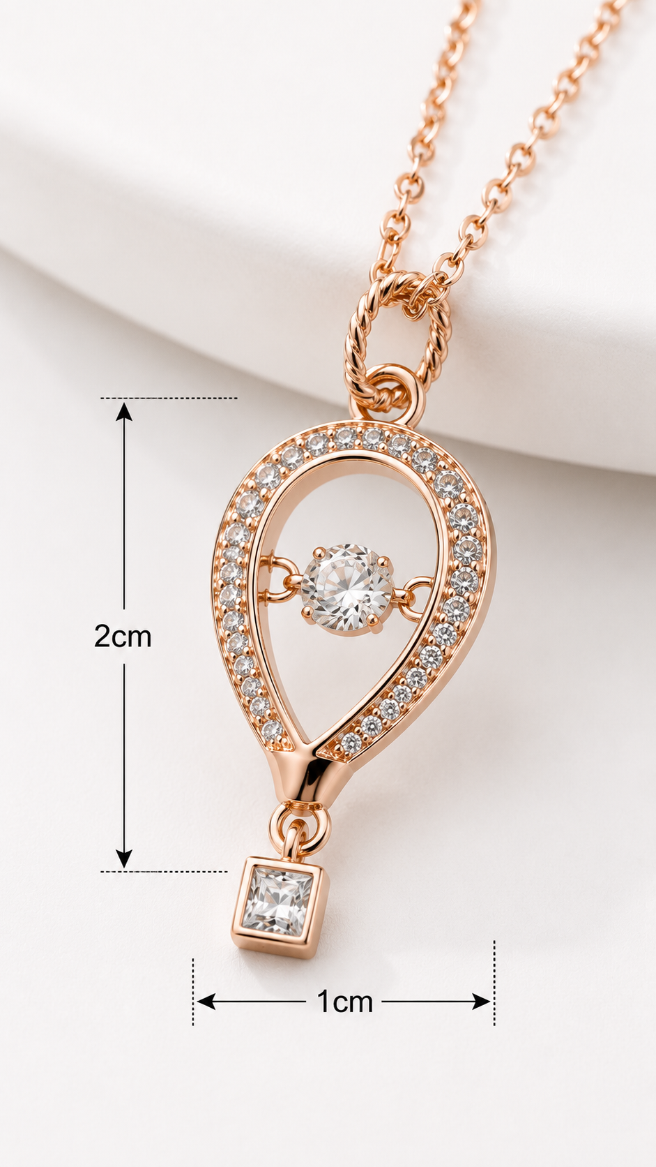 Aeria Drop Necklace | 925 Sterling Silver
