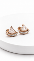 Ivory Arc Studs | 925 Sterling Silver