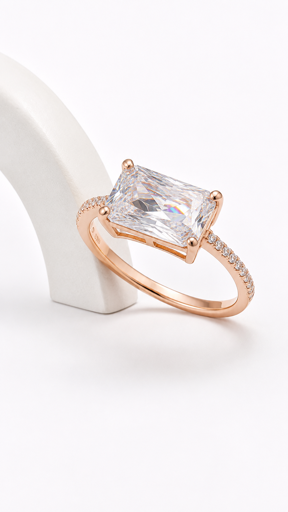 Prism Solitaire Ring | 925 Sterling Silver