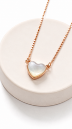 Nacre Heart Necklace | 925 Sterling Silver