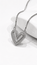 Vanta Heart Necklace | 925 Sterling Silver