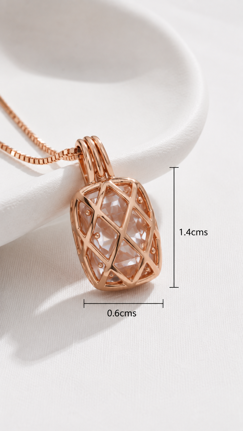 Vetra Lattice Necklace | 925 Sterling Silver