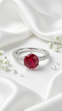 Crimson Crown Ring | 925 Sterling Silver