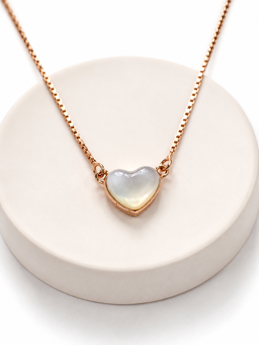 Nacre Heart Necklace | 925 Sterling Silver