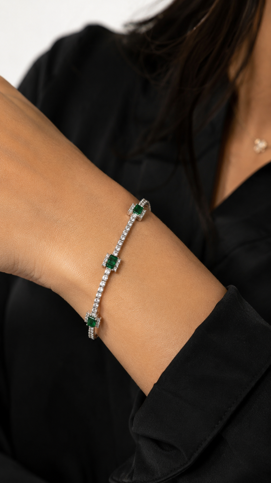 Verdant Tennis Bracelet | 925 Sterling Silver
