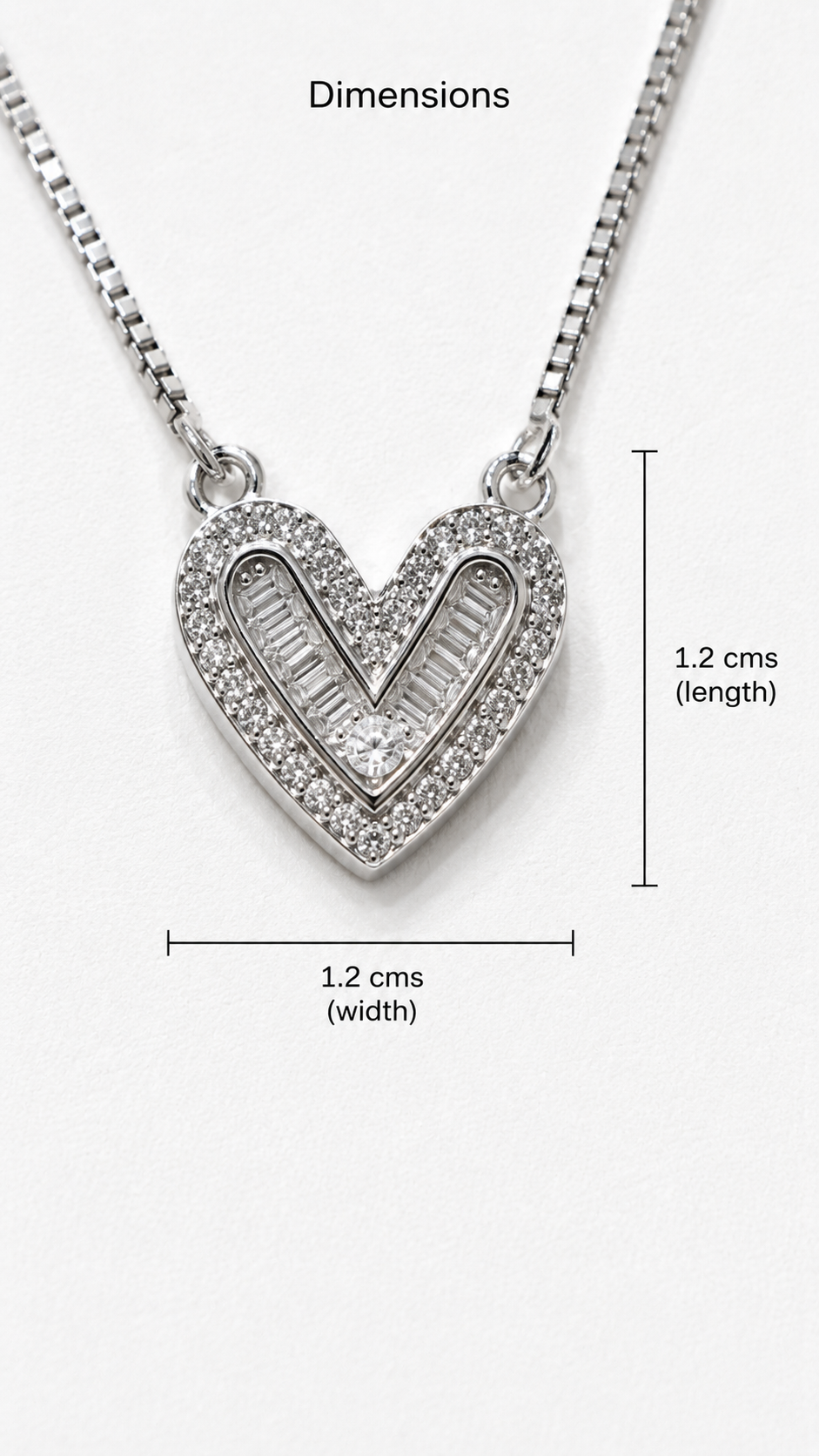 Vanta Heart Necklace | 925 Sterling Silver