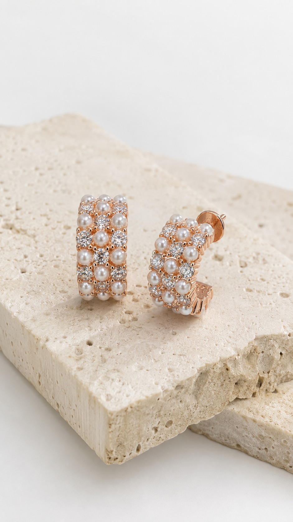 Pearl Mosaic Earrings | 925 Sterling Silver