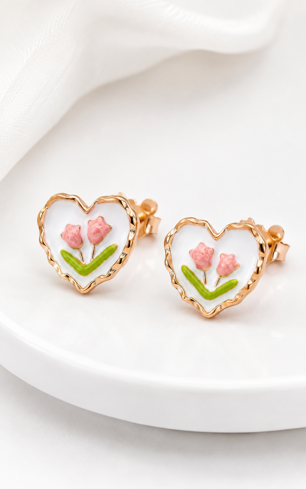 Tulip Tale Studs | 925 Sterling Silver