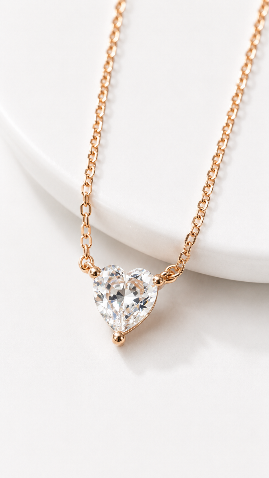 Roswyn Heart Necklace | 925 Sterling Silver