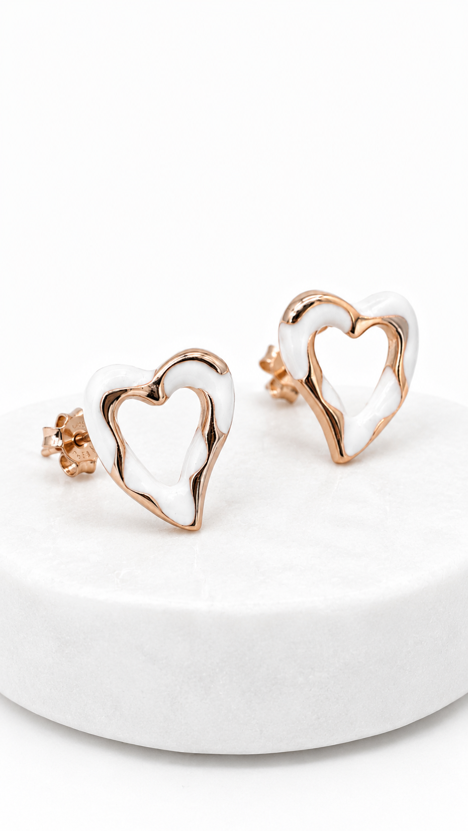 Softform Heart Studs | 925 Sterling Silver