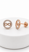 Infinity Glow Studs | 925 Sterling Silver