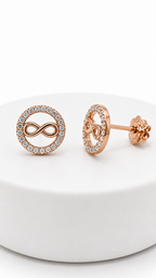 Infinity Glow Studs | 925 Sterling Silver