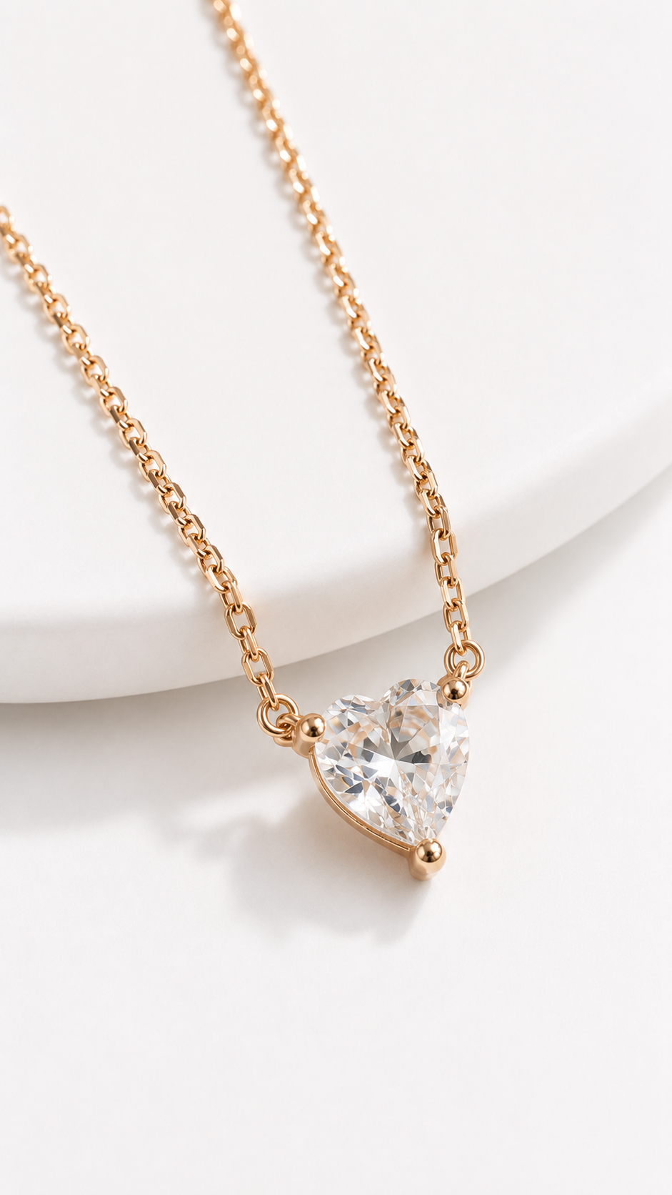 Roswyn Heart Necklace | 925 Sterling Silver