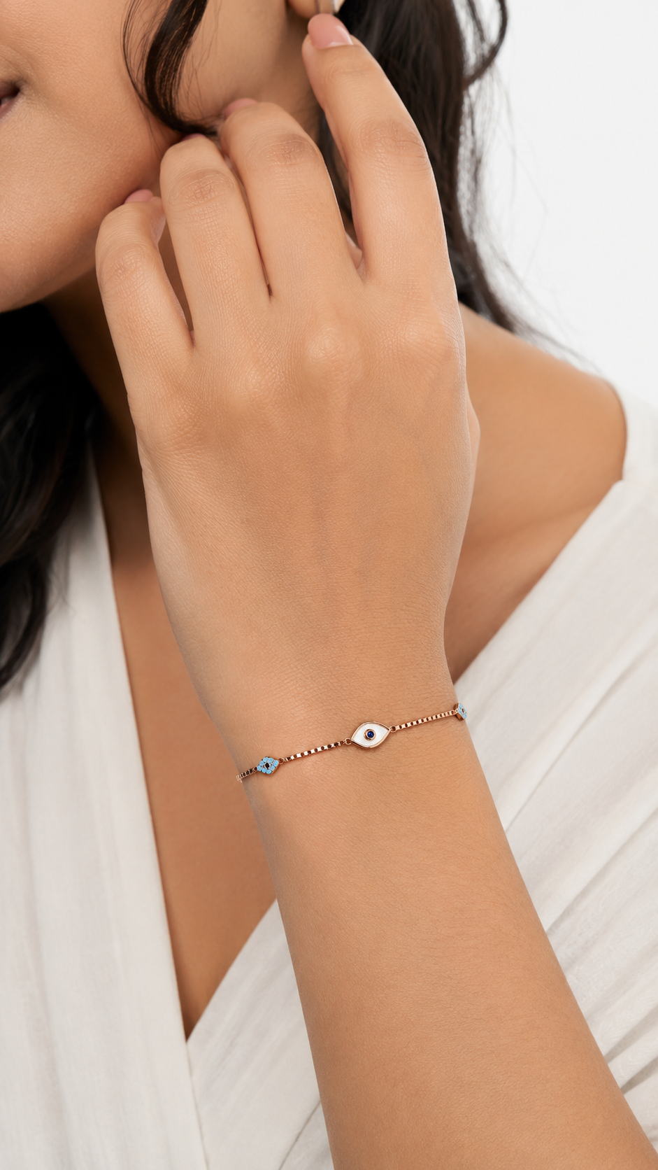 Oraya Eye Bracelet | 925 Sterling Silver