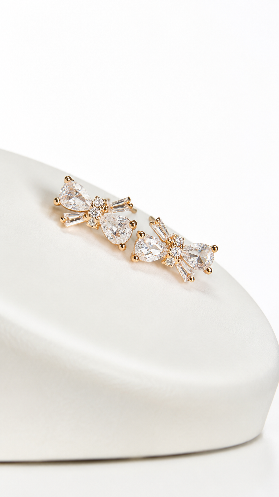 Odette Bow Stud Earrings | 925 Sterling SIlver