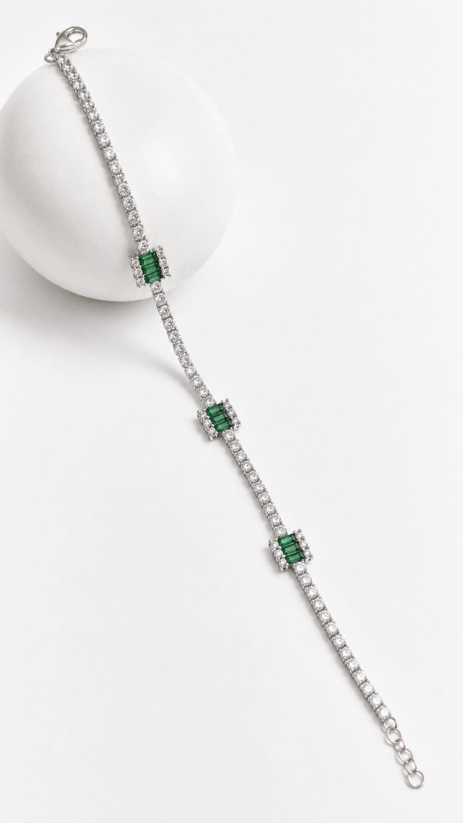 Verdant Tennis Bracelet | 925 Sterling Silver