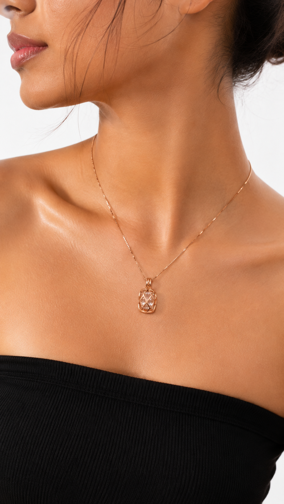 Vetra Lattice Necklace | 925 Sterling Silver