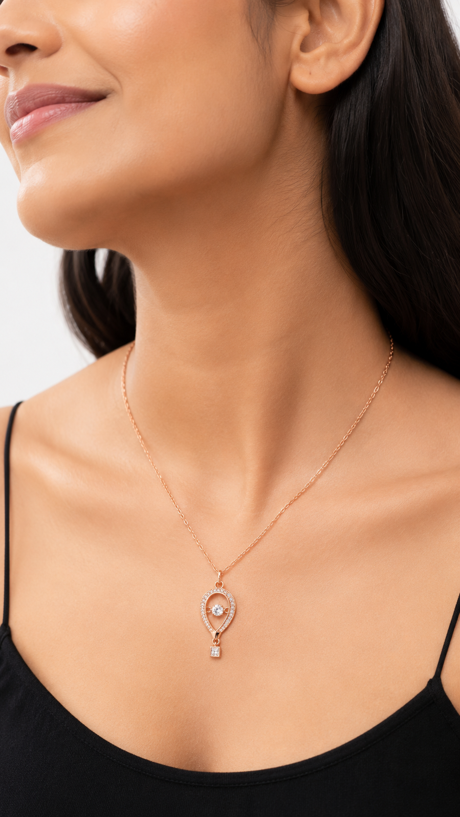 Aeria Drop Necklace | 925 Sterling Silver