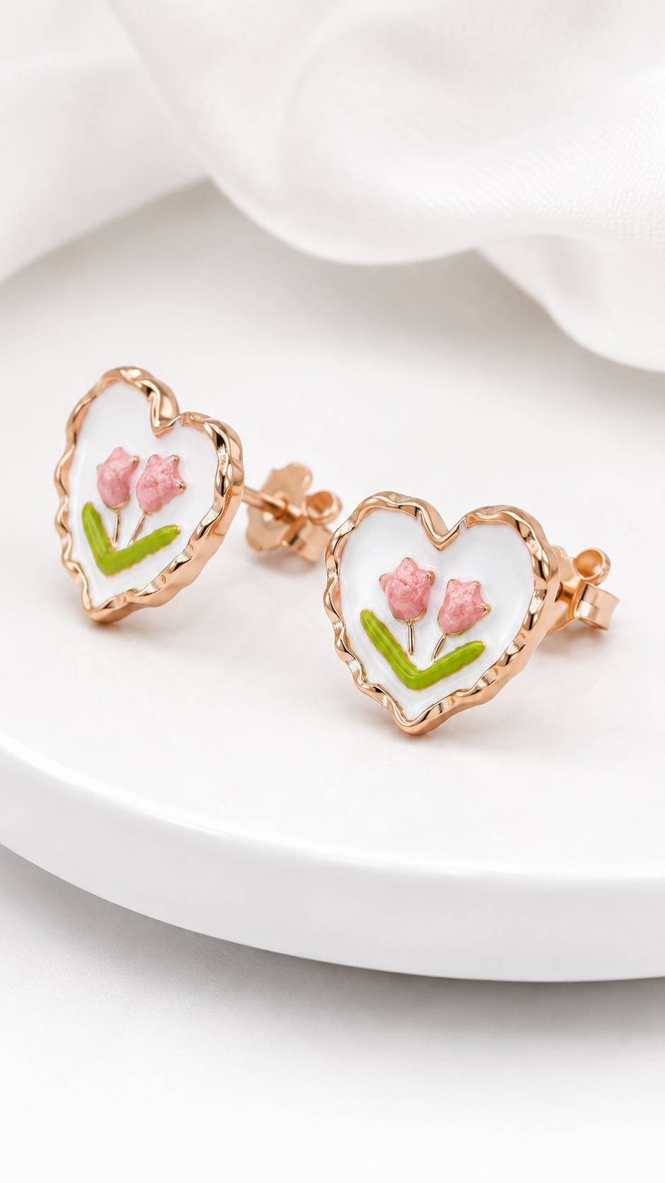 Tulip Tale Studs | 925 Sterling Silver