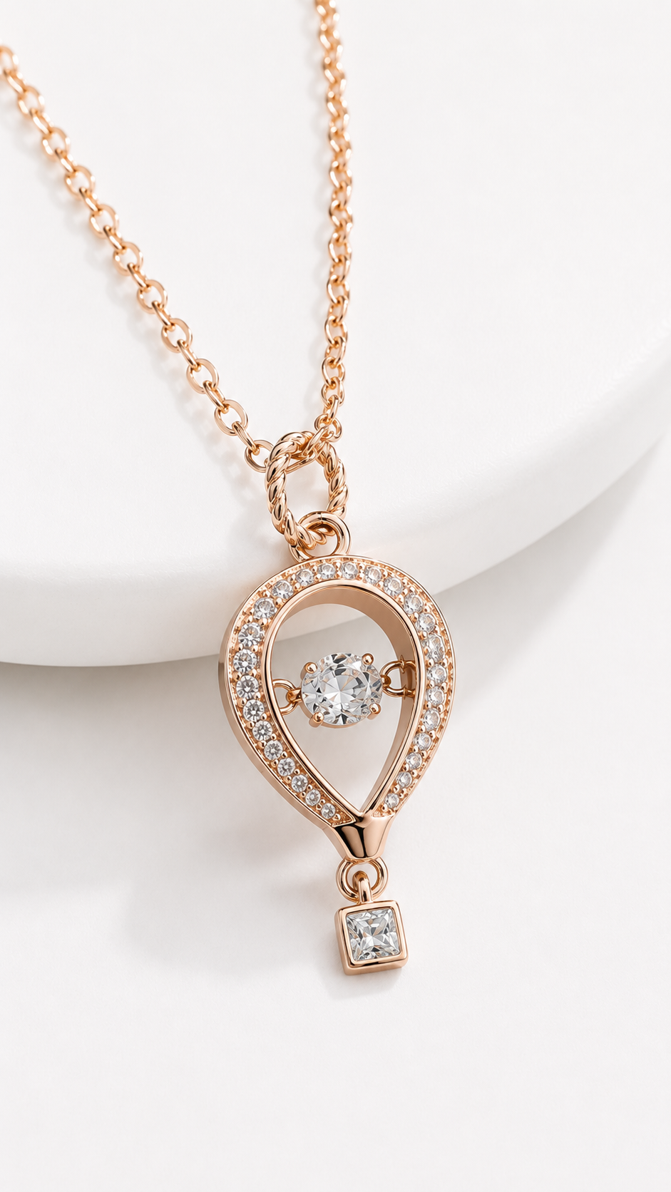 Aeria Drop Necklace | 925 Sterling Silver