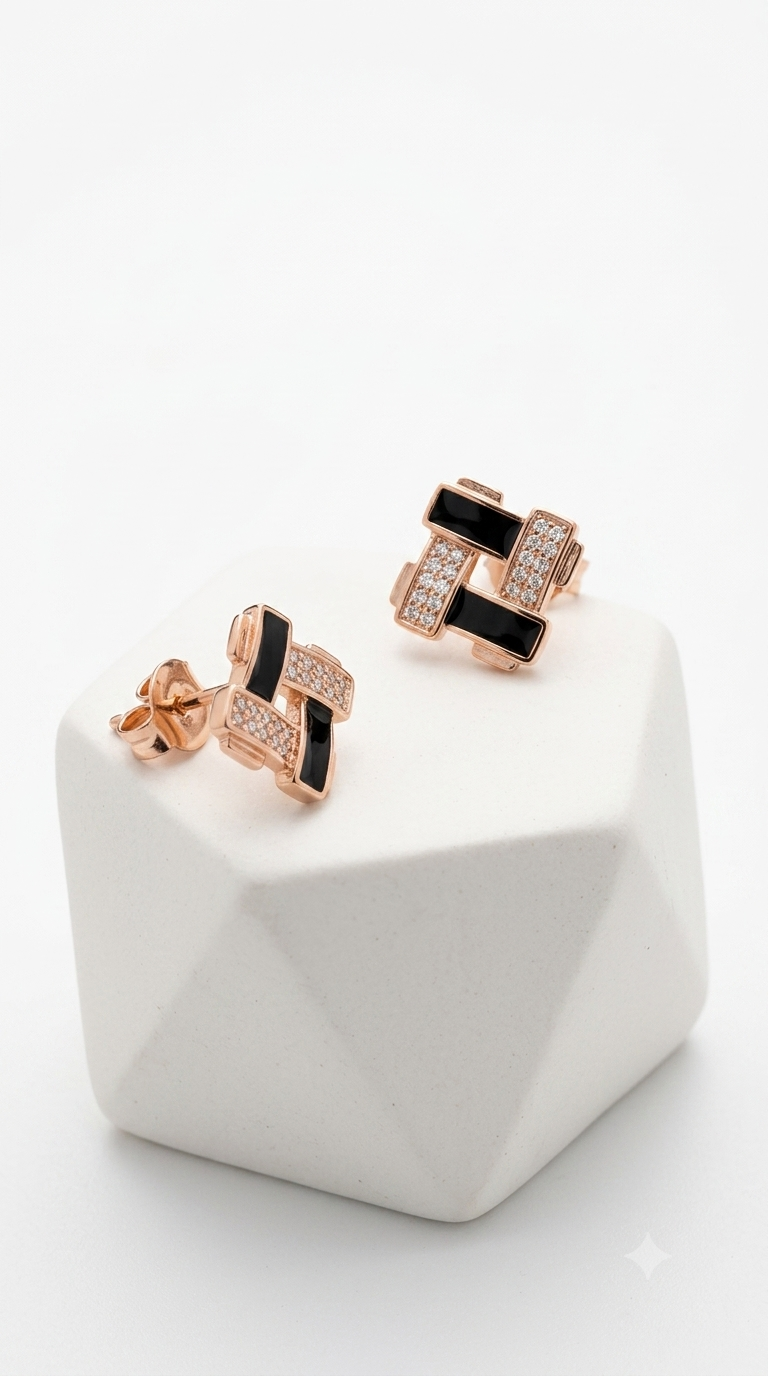 Tessera Studs | 925 Sterling Silver