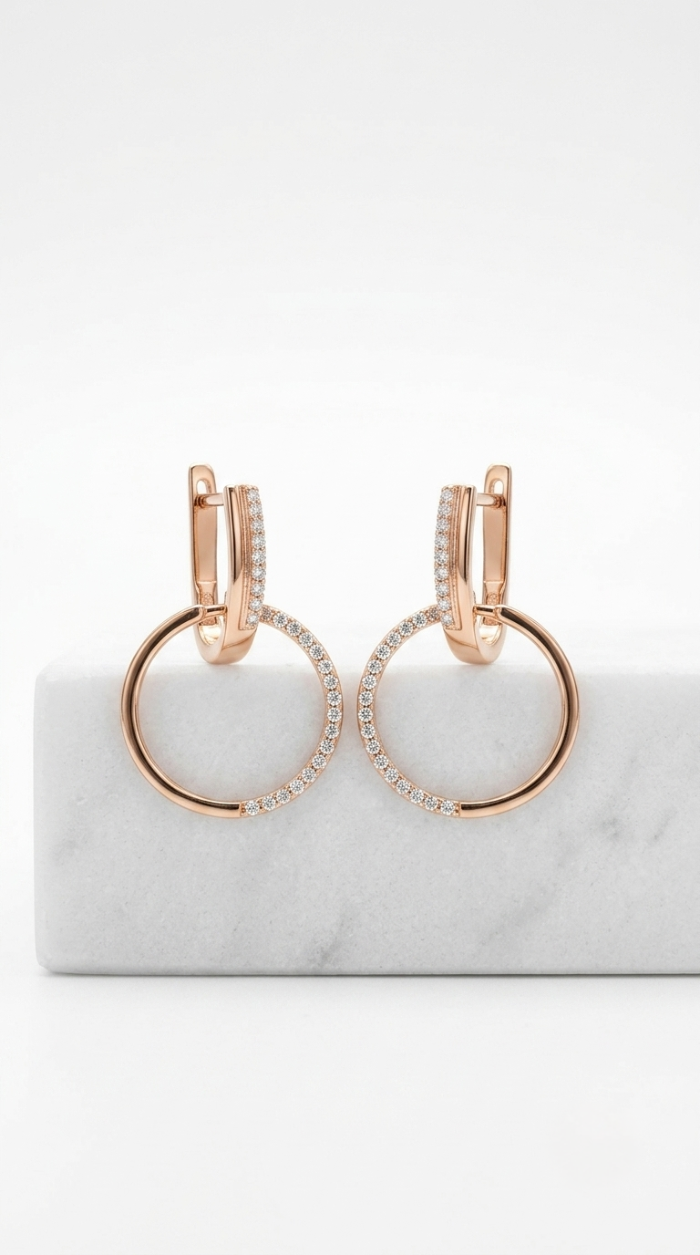 Reva Pavé Drops | 925 Sterling Silver