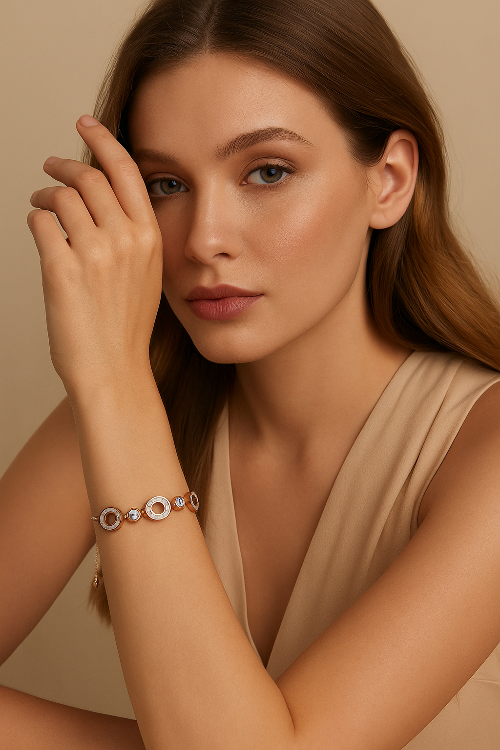 Disc & Dazzle Bracelet Sterling Silver