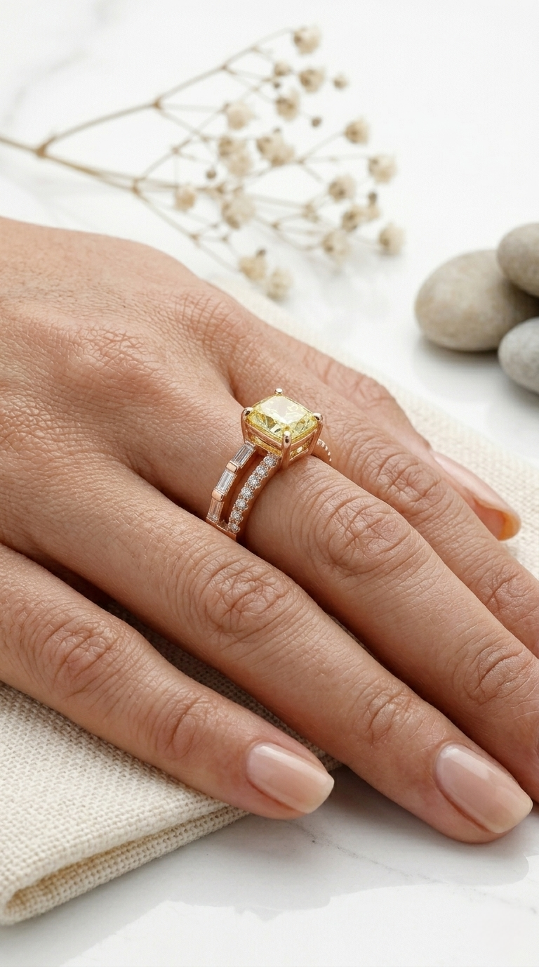 Aurelia Citrine Ring | 925 Sterling Silver