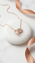 Velora Linked Heart Necklace | 925 Sterling Silver