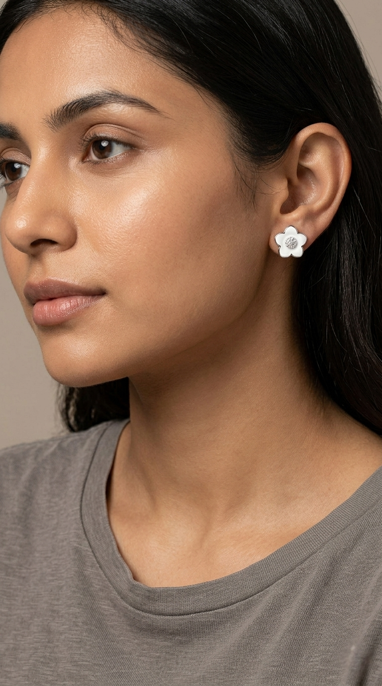 Noréa Floral Stud | 925 Sterling Silver