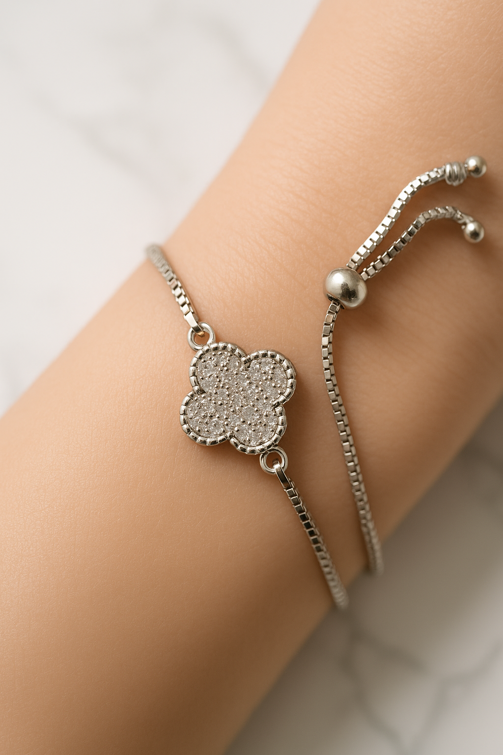Blanc Clover Bracelet | 925 Sterling Silver