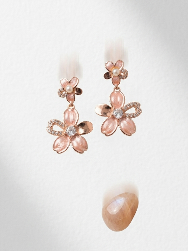 Roséline Bloom Drops | 925 Sterling Silver