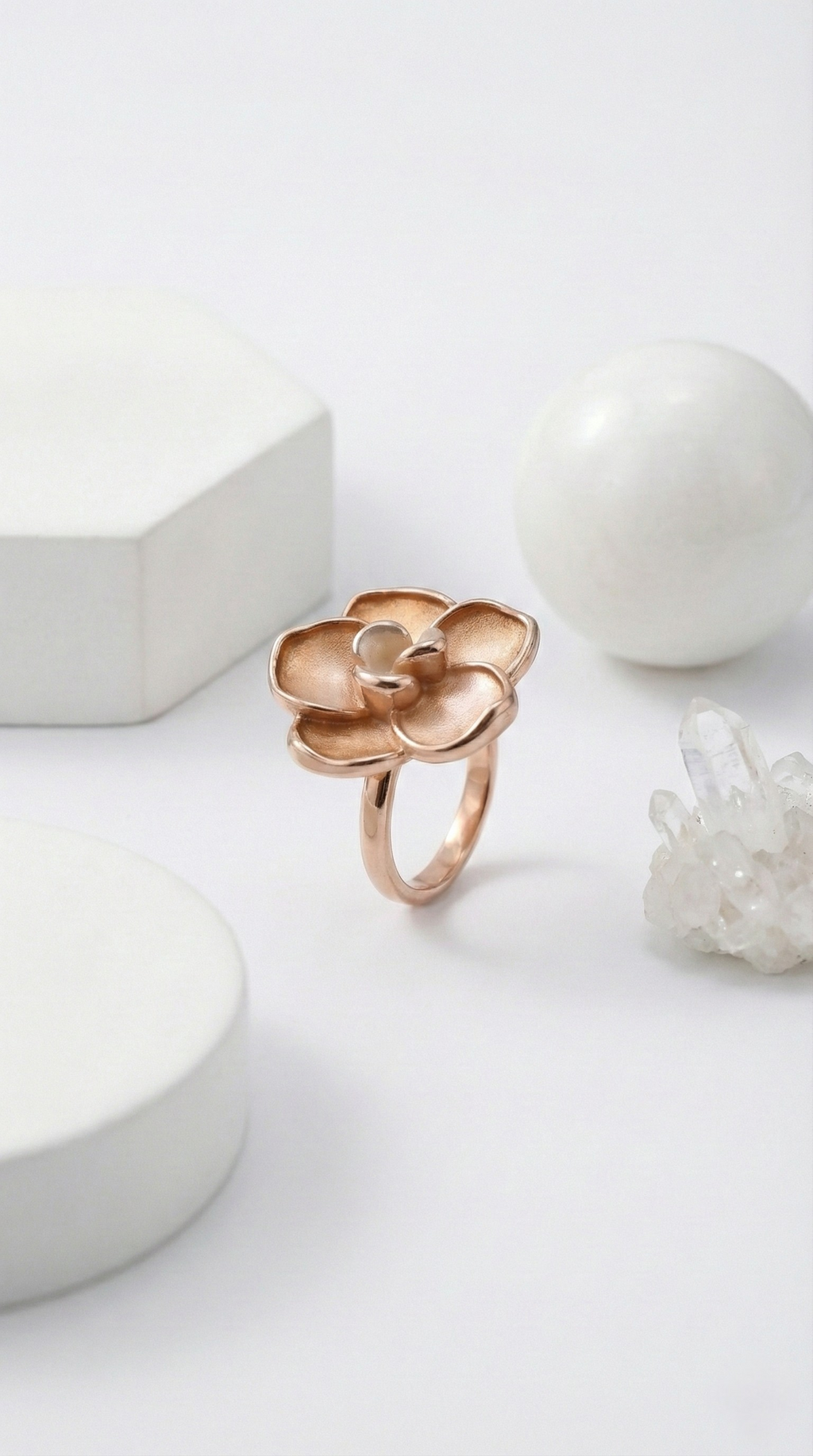 Camellia Form Ring | 925 Sterling Silver