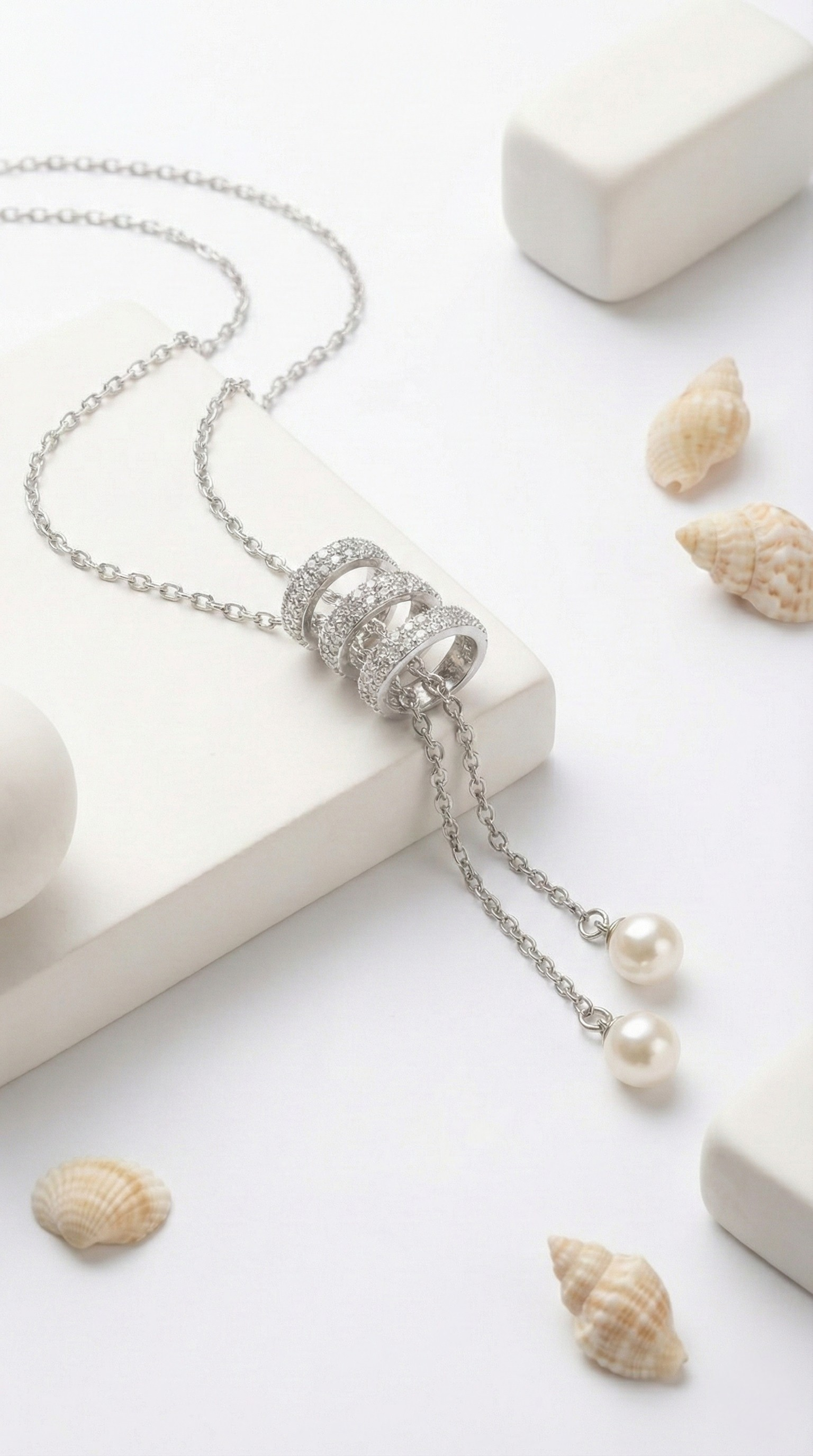 Lustre Drop Necklace | 925 Sterling Silver