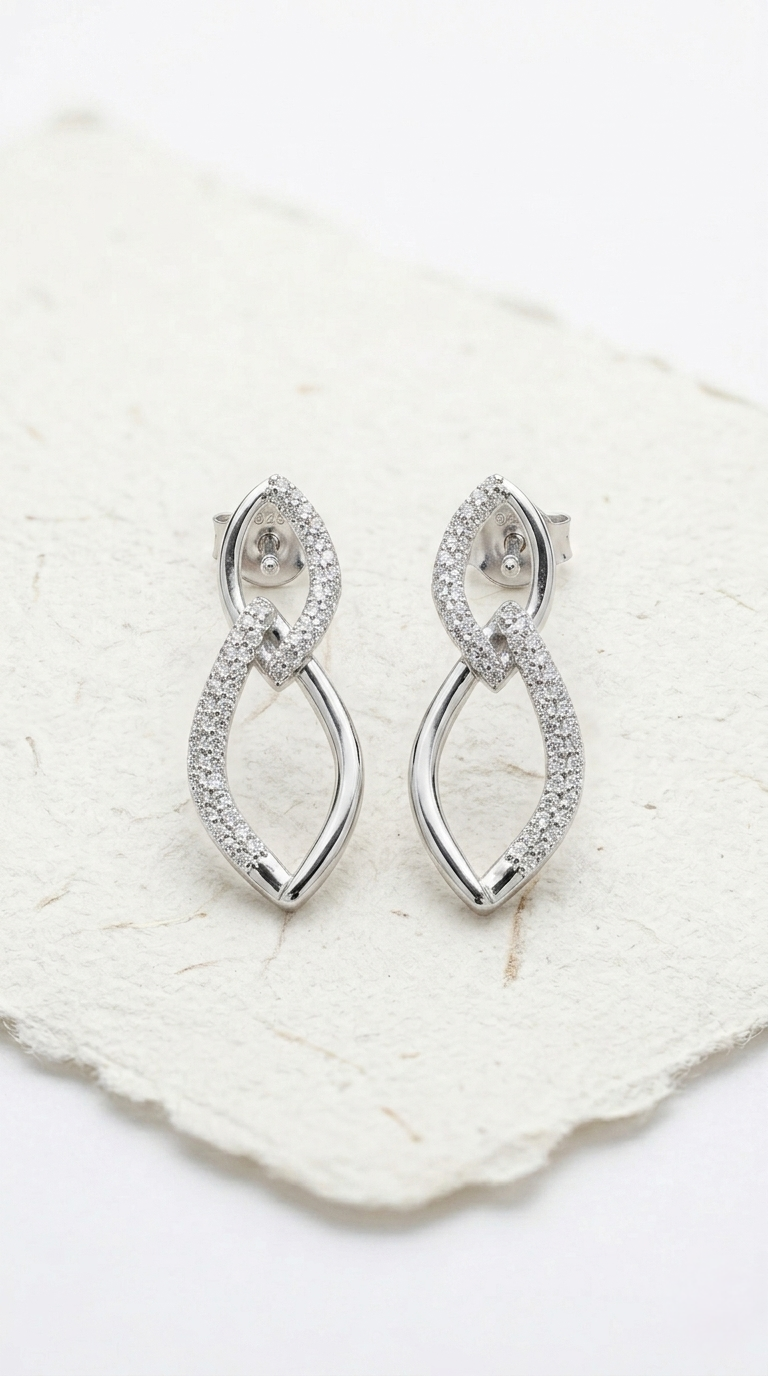 Nyra Twist Earrings | 925 Sterling Silver