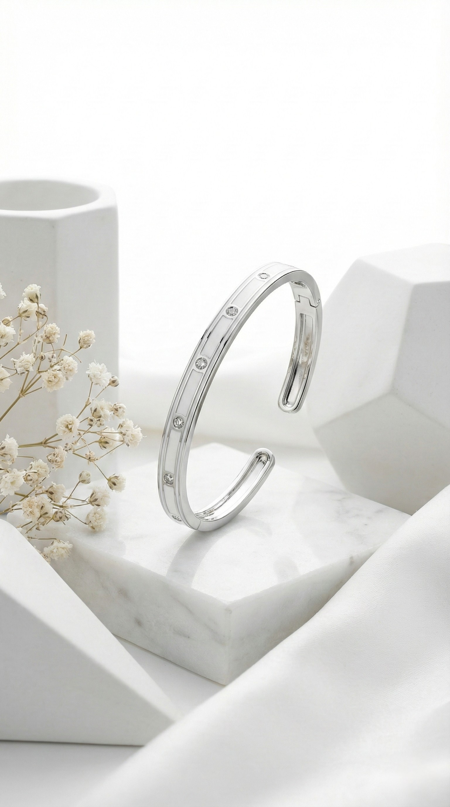 Alba Cuff Kada Bracelet | 925 Sterling Silver