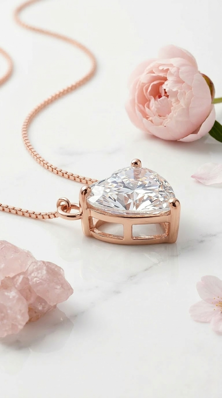 Élan Heart Necklace | 925 Sterling Silver