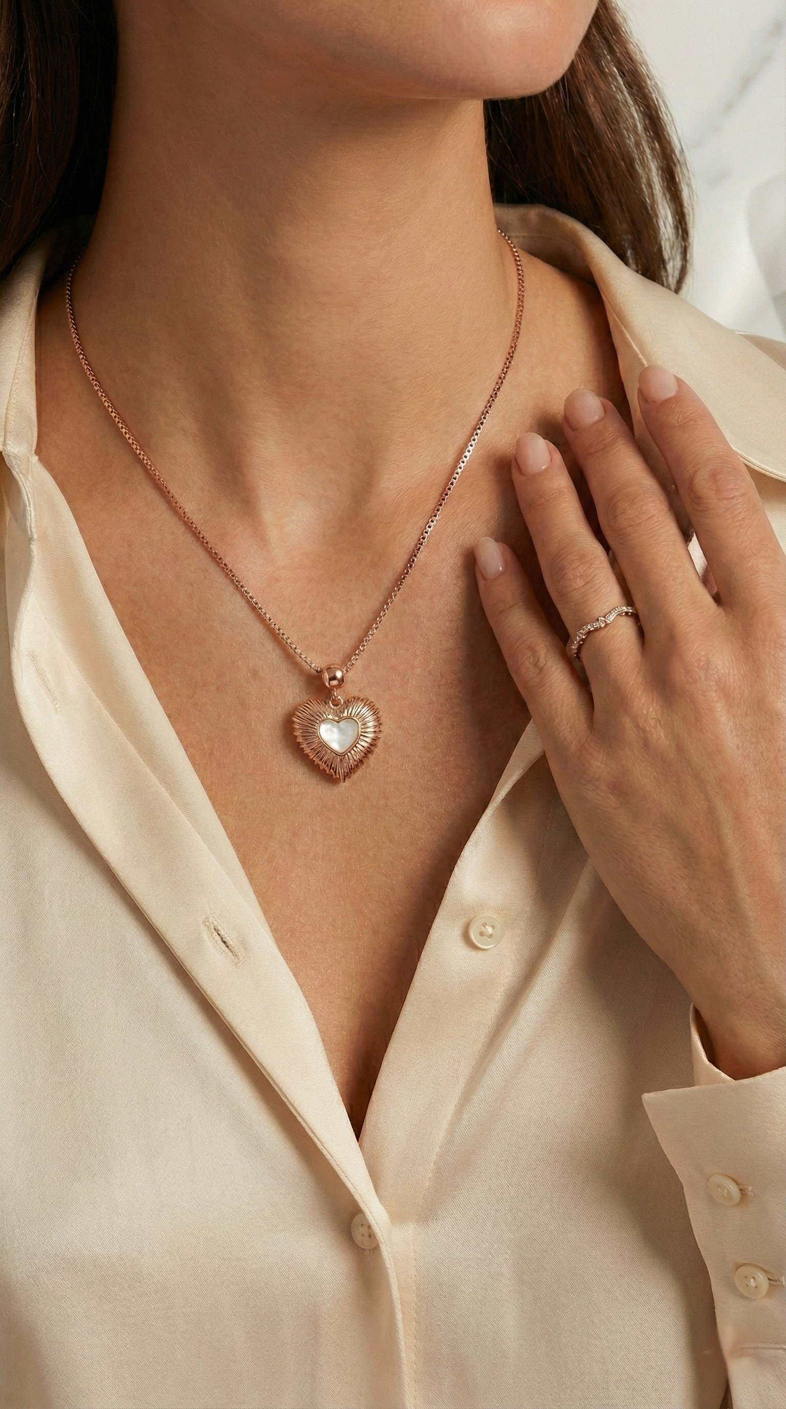 Solara Heart Necklace | 925 Sterling Silver