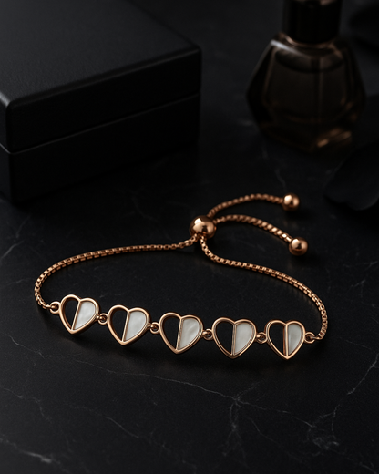 Luminous Heart Bracelet Sterling Silver