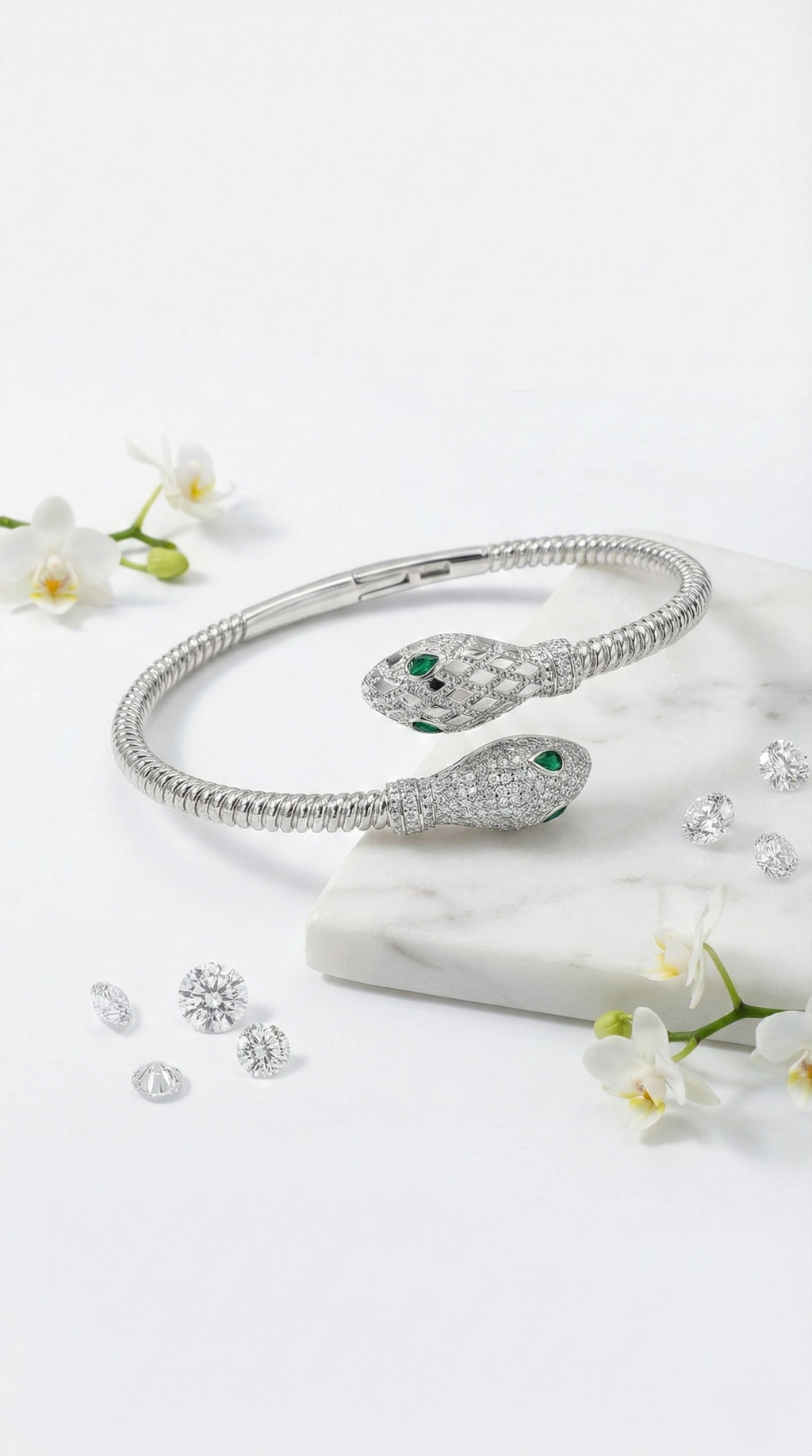 Elysian Serpent Bracelet | 925 Sterling Silver