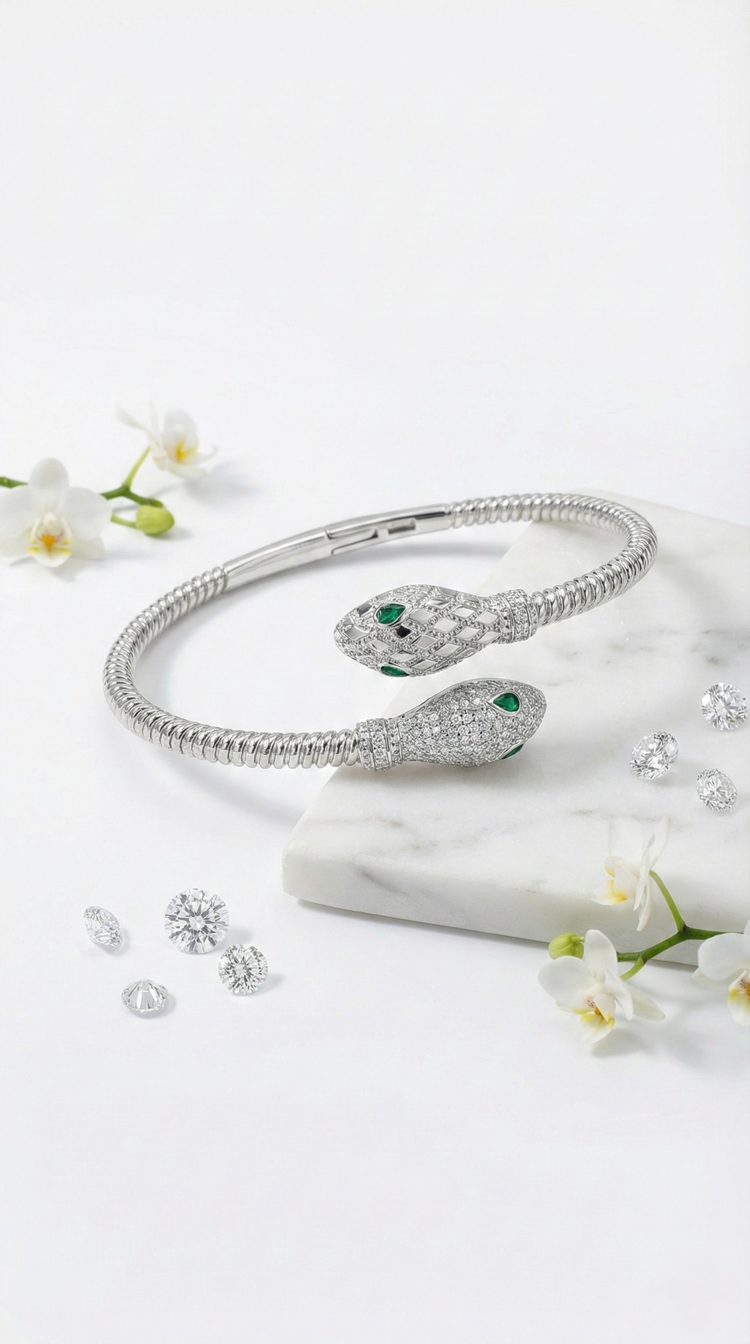 Elysian Serpent Bracelet | 925 Sterling Silver