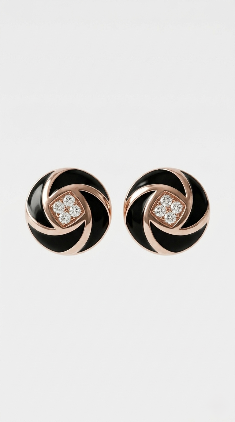 Vortex Éclat Stud Earrings | 925 Sterling Silver